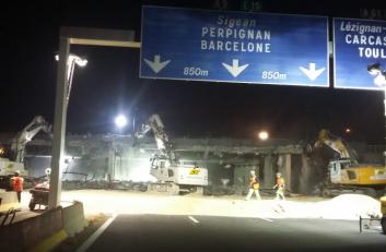 A9 A61 Pont de la nautique
