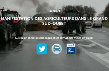 Manifestations agriculteurs sud-ouest