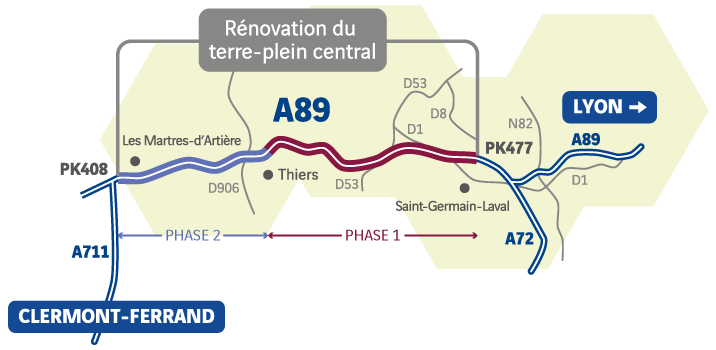 A89 Terre-plein-central renovation