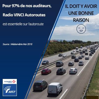 Résultats médiamétrie Radio VINCI Autoroutes